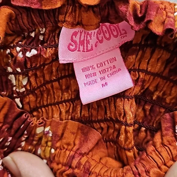 Cotton Strappless Sundress - Picture 4 of 4